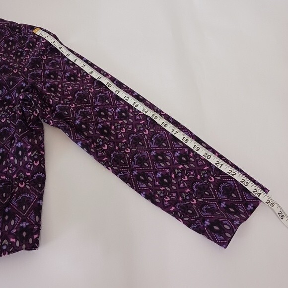 Charter Club Women's Jacket Multi Color Purple with pink. Large - Picture 11 of 11